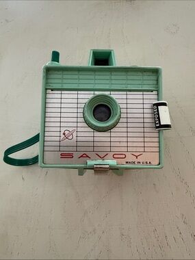 Savoy Imperial Box Camera Seafoam Green with Film 1960’s - untested